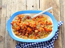 Alles in dit vegetarische gerecht ademt het Midden-Oosten. 