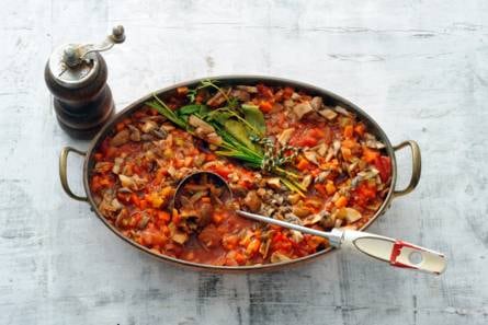 Vegabolognese met kastanjechampignons