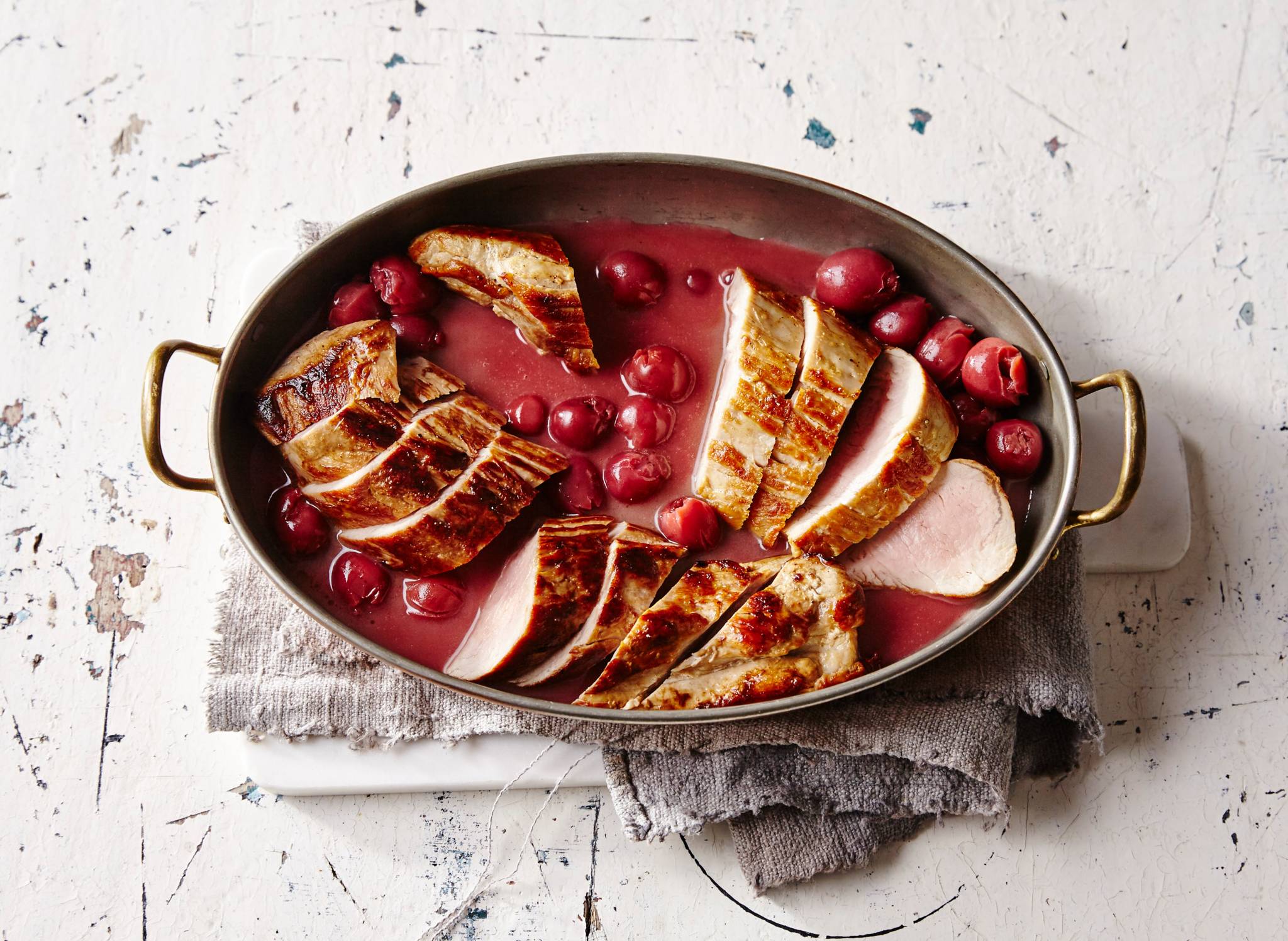 Varkenshaas Met Kriekenbiersaus Recept Allerhande Albert Heijn