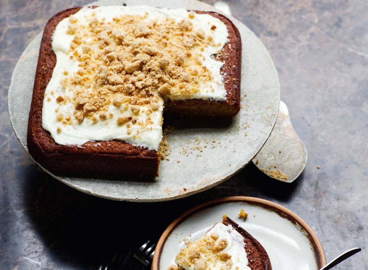 Zoete-aardappelcake