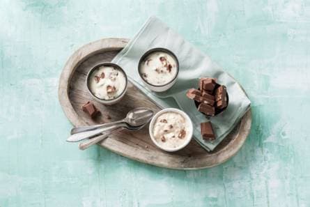 Tony's Chocolonely milk & cookies panna cotta