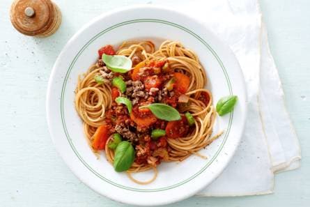 Gezonde spaghetti bolognese