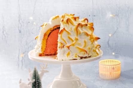 Baked Alaska bombe