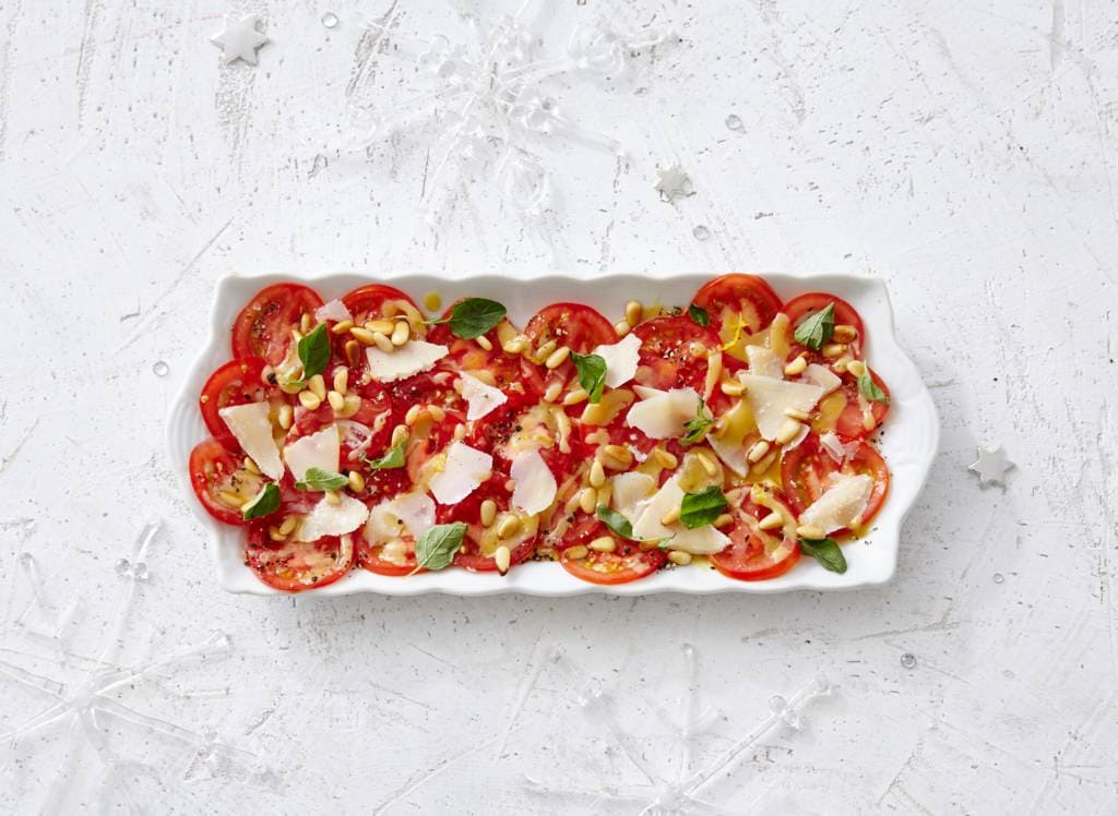 Welke dressing bij carpaccio?