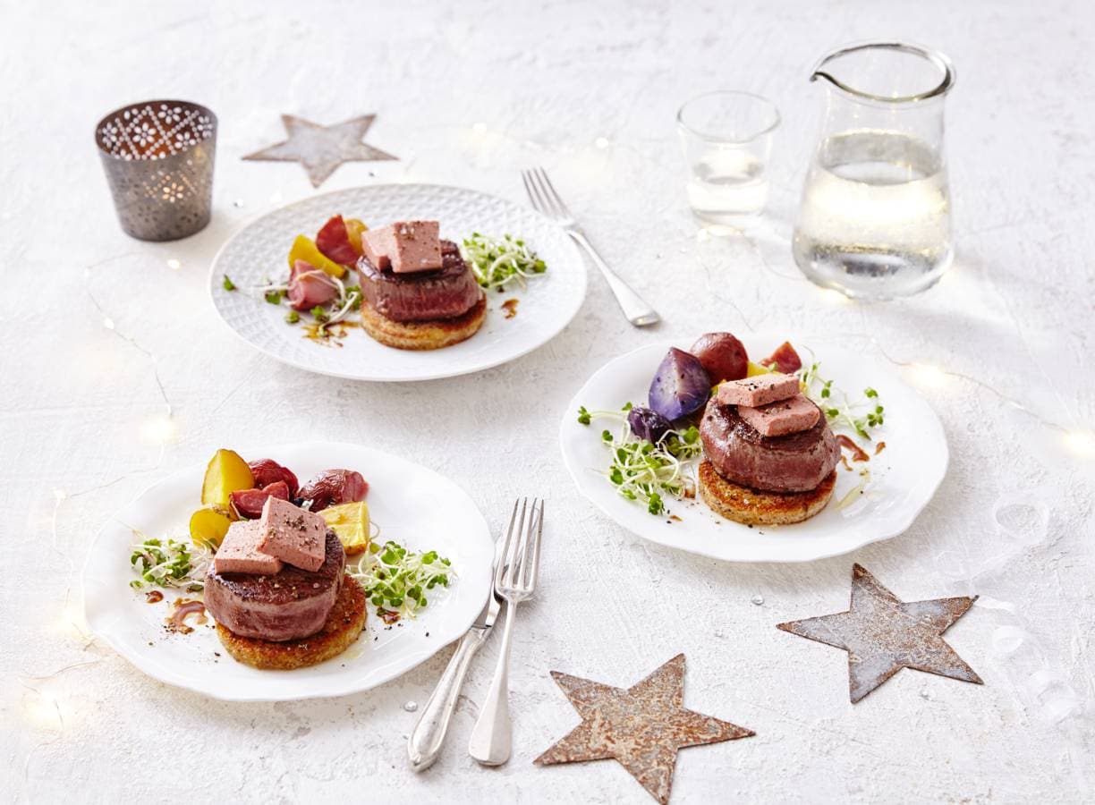 Chateaubriand met roompaté en truffelcroutons