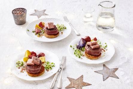 Chateaubriand met roompaté en truffelcroutons