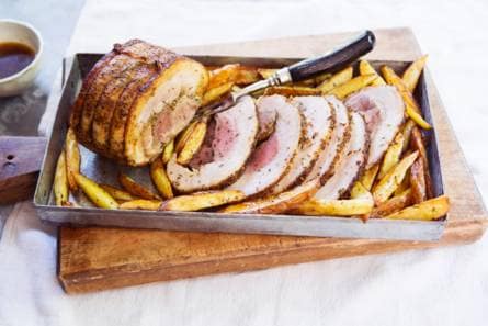 Porchetta met ovenaardappelen