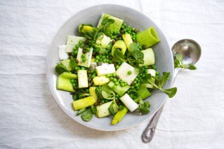 Prei-tuinerwtensalade