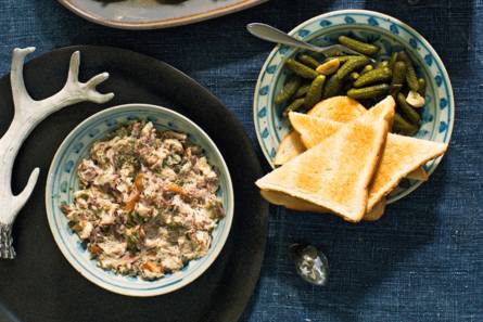 Makreelrillette met toast