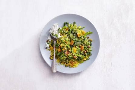 Rijkgevulde couscous salade met ricotta