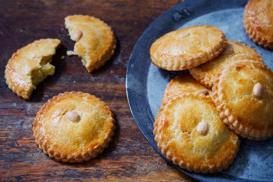 cookies made with almond paste