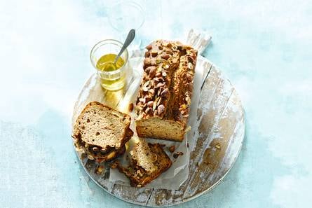 Biologische amandelcake met banaan & citroen