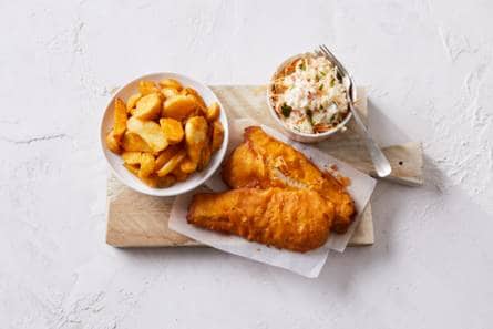 Fish & chips met spitskoolsla