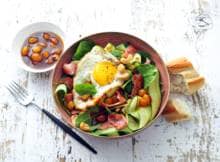 Spinaziesalade met bacon & cashewnoten