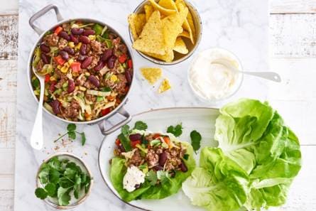 Slawraps met Mexicaanse groente