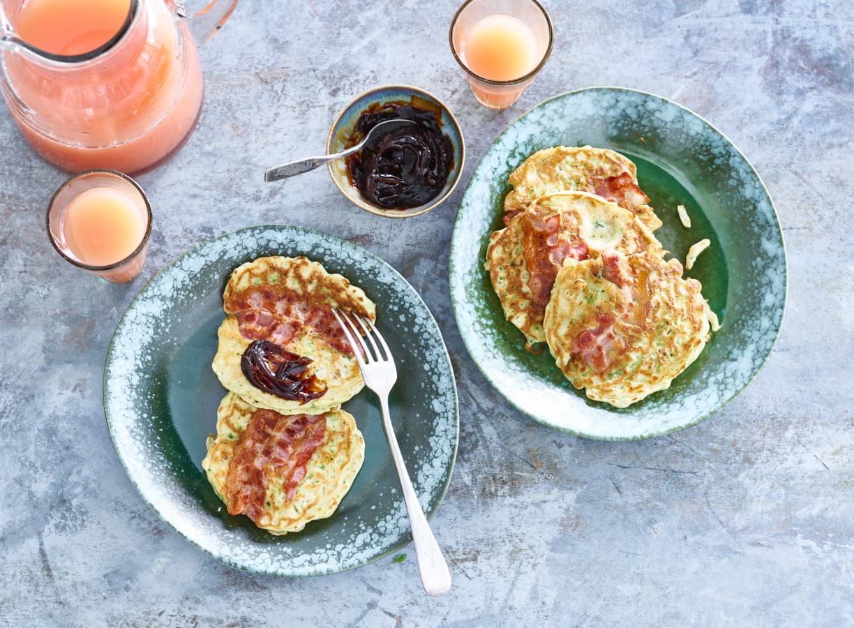 Hartige spek-broccolipannenkoeken