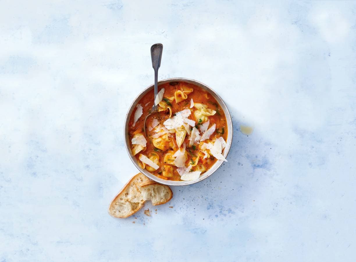 Italiaanse maaltijdsoep met pasta