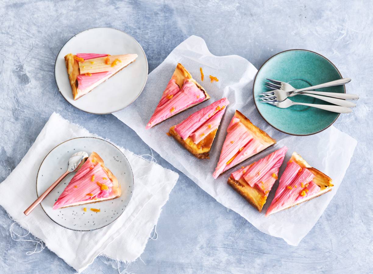 Rabarbercheesecake