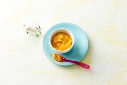 Zoete aardappel met geitenkaas en cashewnoten (10-12 maanden)