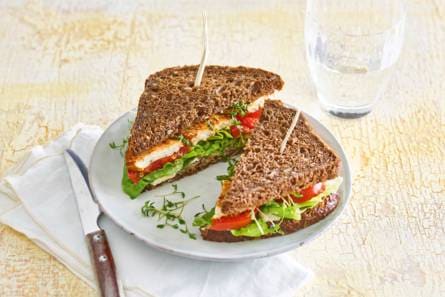Tofu-sandwich met babyromaine
