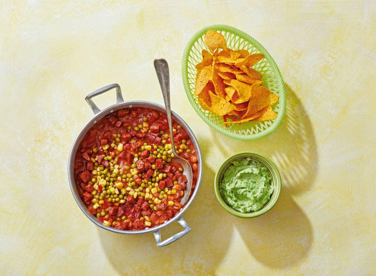 Camping chili con carne