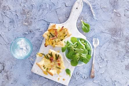 Miniquiches met spek & groene-aspergetips
