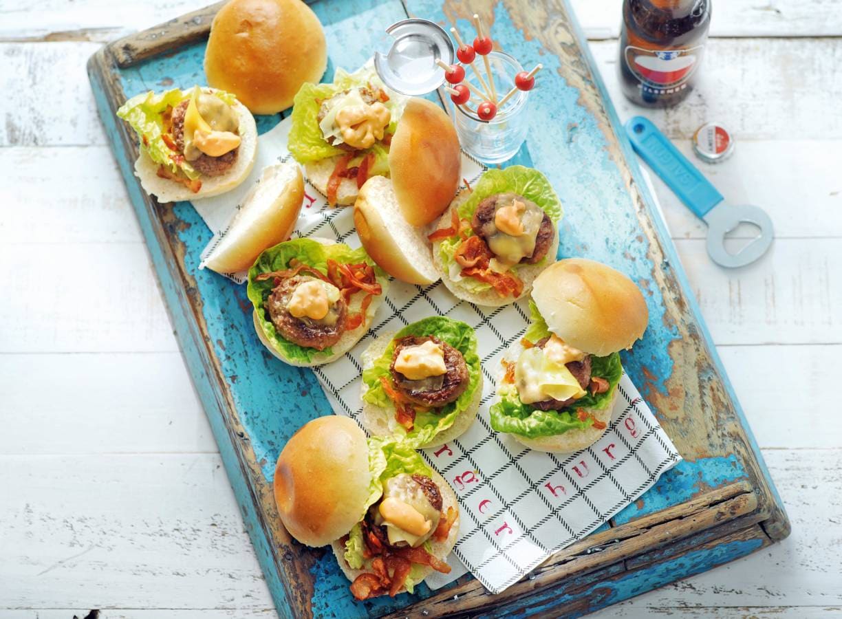 Snelle miniburgers