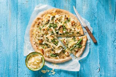 Groentepizza met parrano snippers