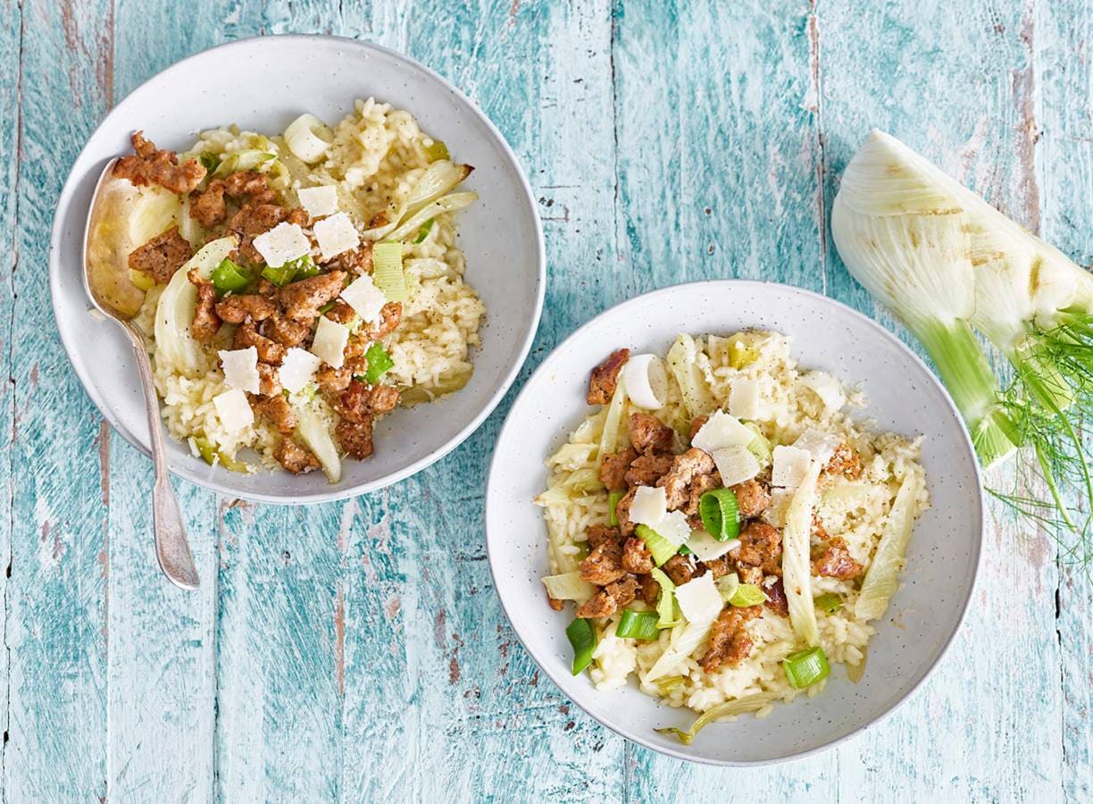 Frisse Venkelrisotto Met Erwten En Feta Advertorial Recept