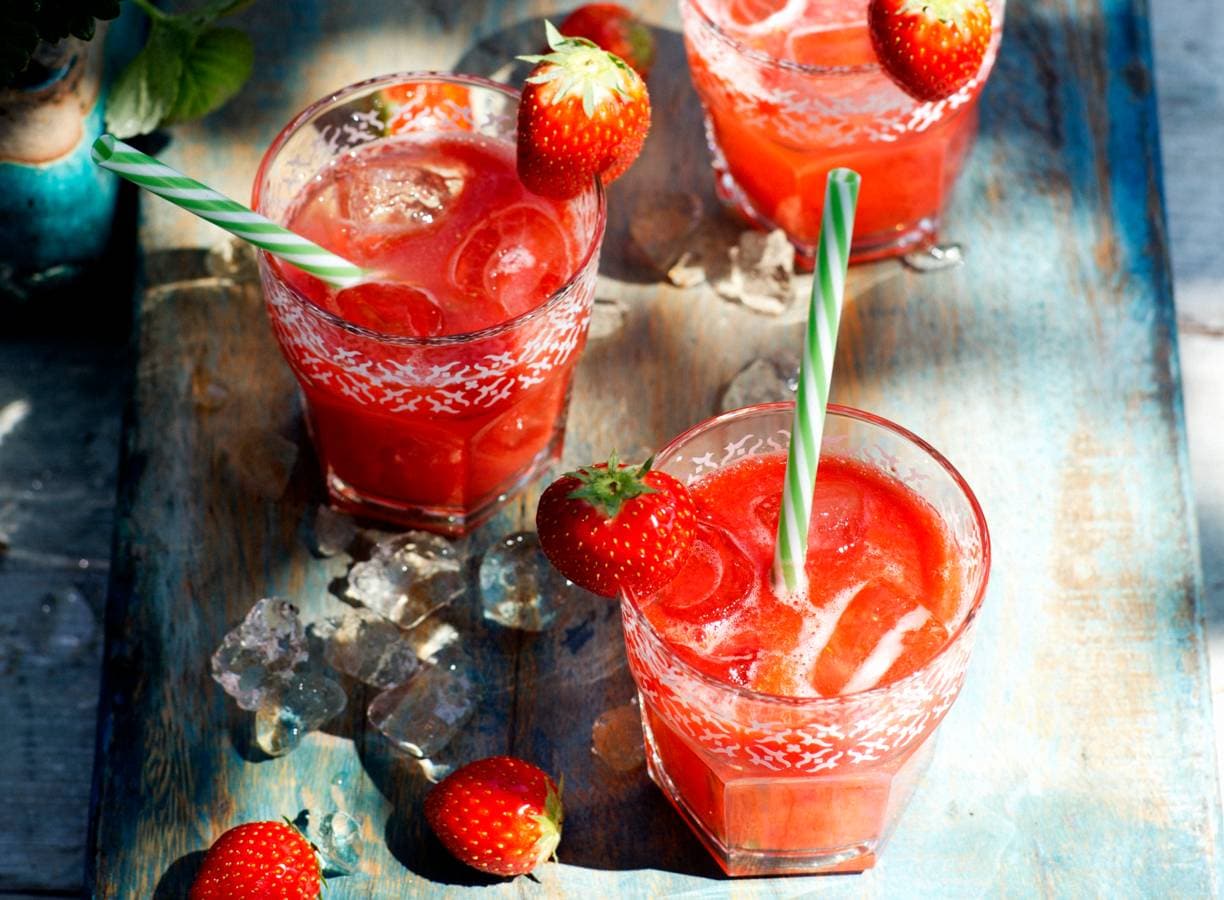 Aardbeiendrankje