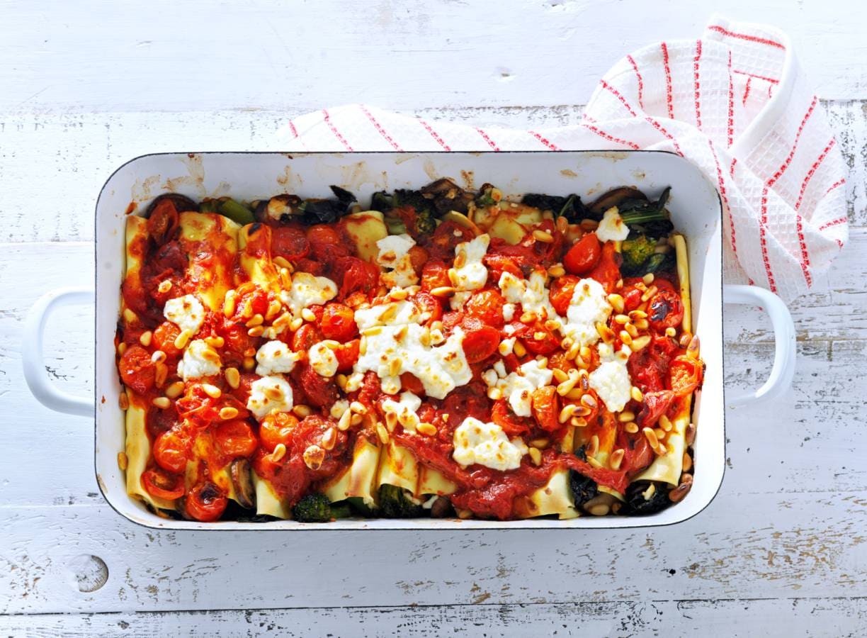 Cannelloni met geitenkaas