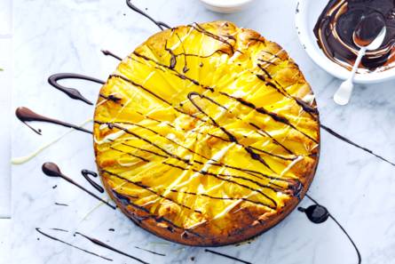 Mango-chocoladetaart