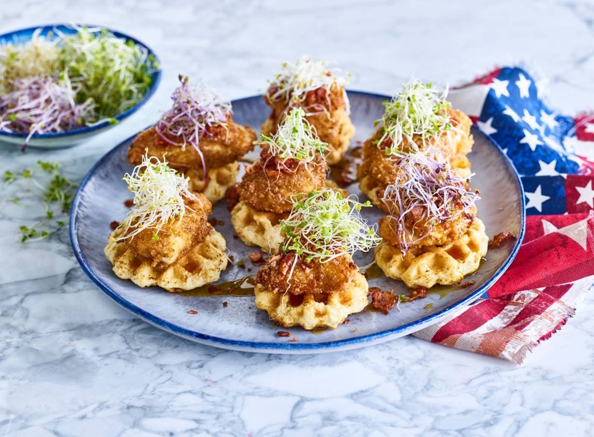 Chicken and waffles
