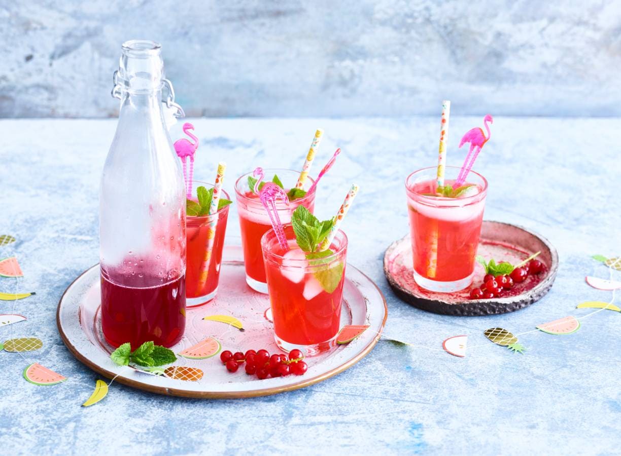Limonadesiroop van vers fruit