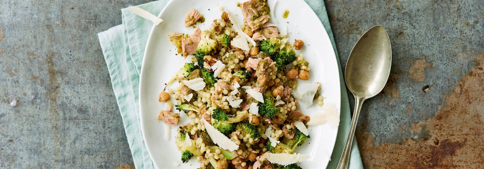 Tonijncouscous met broccoli uit de oven recept Allerhande Albert Heijn