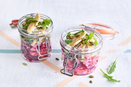 Risosalade met makreel, rode biet & rucola