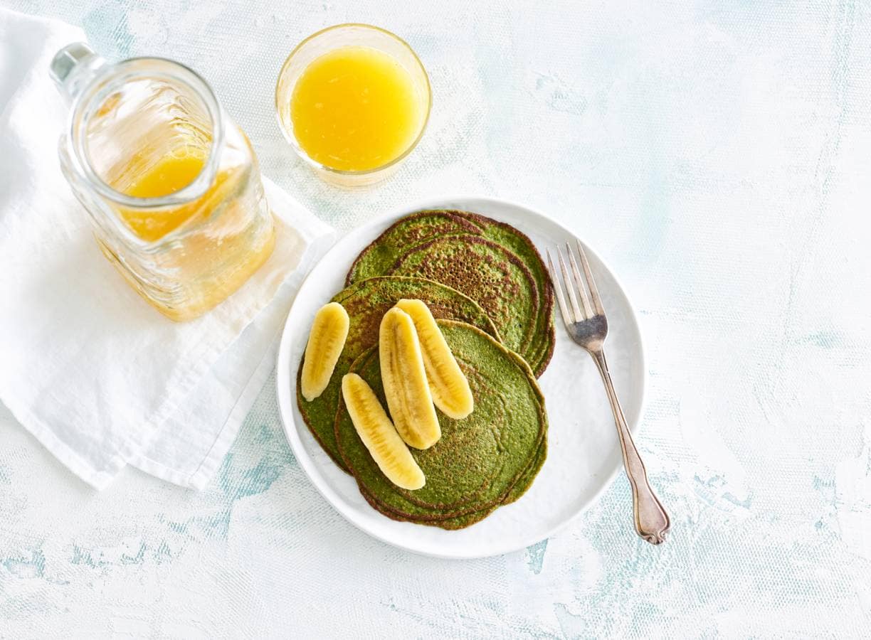 Groene smoothie pancakes van Chickslovefood