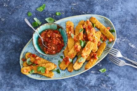 Tempeh met snelle verse tomatensambal