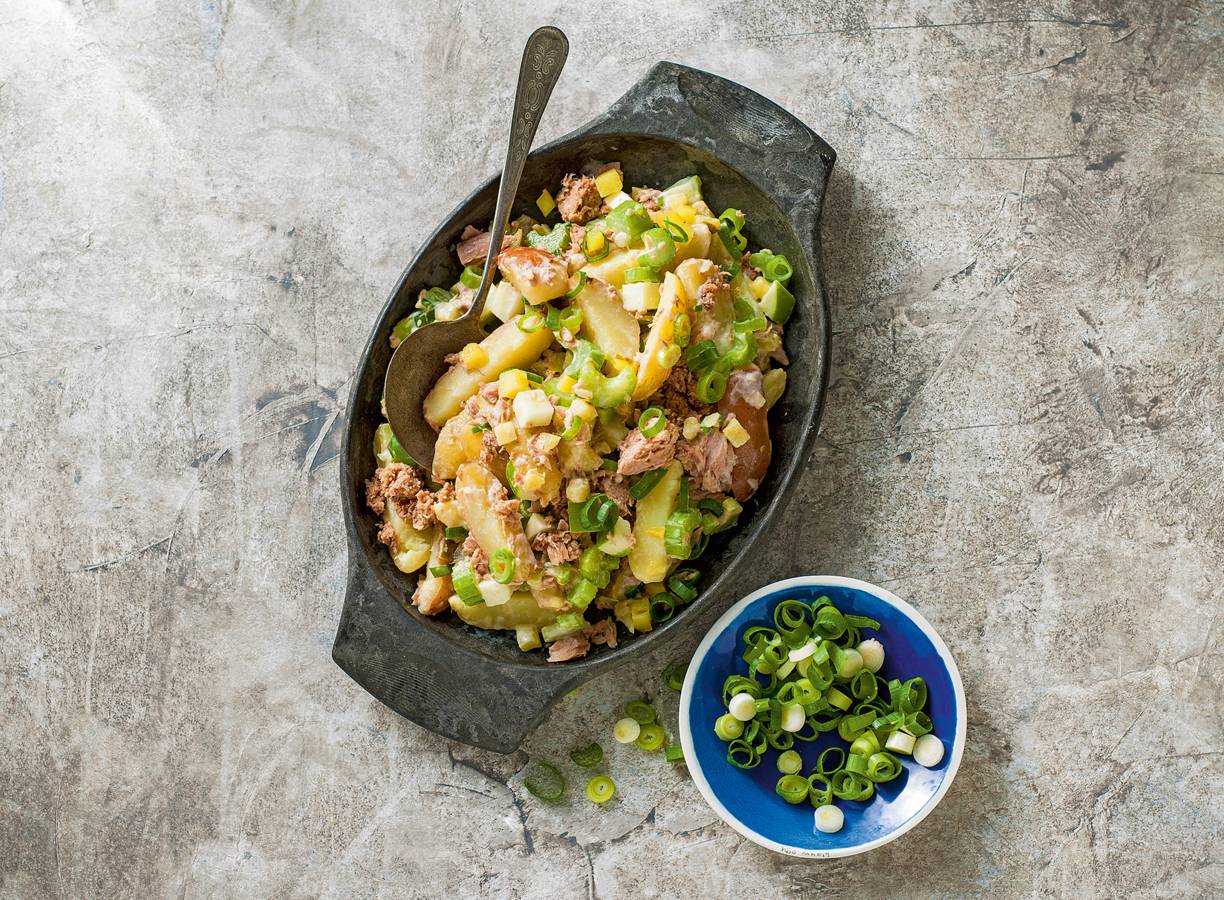 Aardappelsalade met tonijn