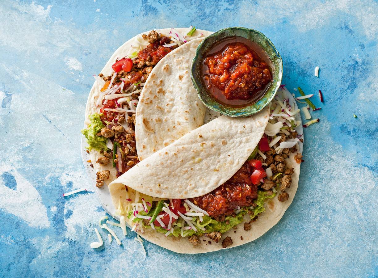Tortilla's met tofugehakt