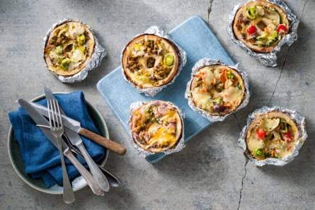 Bagelquiches van Rutger Bakt