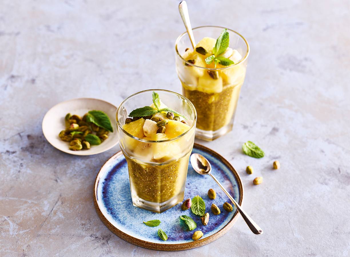 Mango-ontbijt met chiazaad