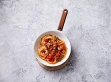 Spaghetti con funghi