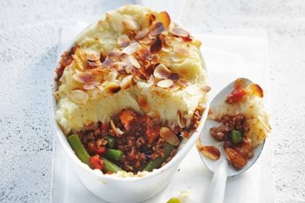 Ovenschotel met vegagehakt en sperziebonen