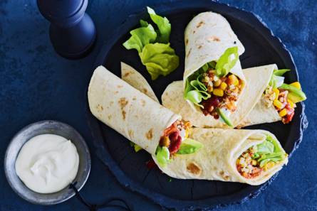Rijkgevulde wraps met kidneybonen