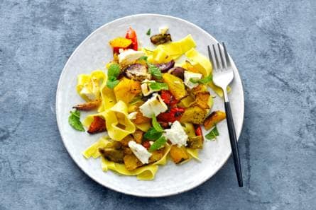 Geroosterde groenten en ricotta uit de oven