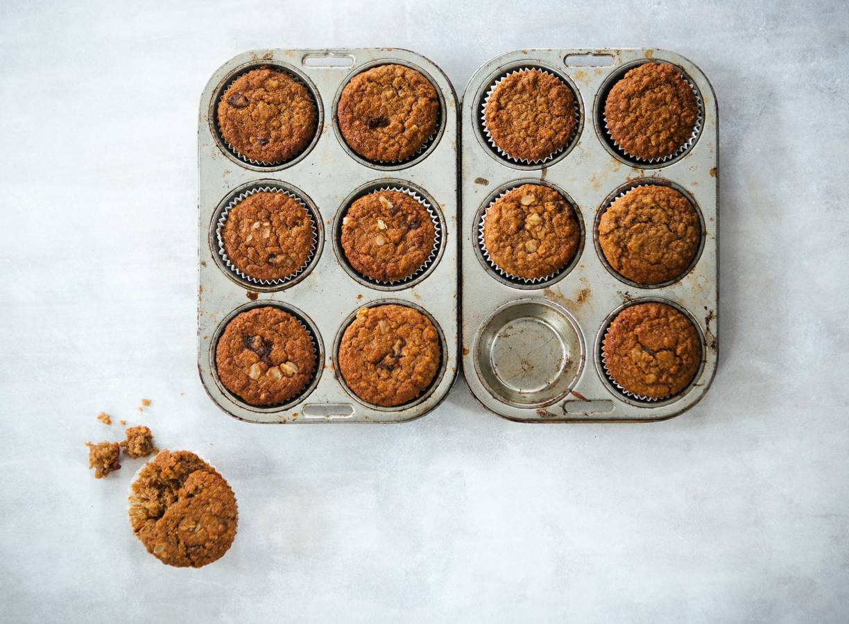 Havermoutmuffins met dadels
