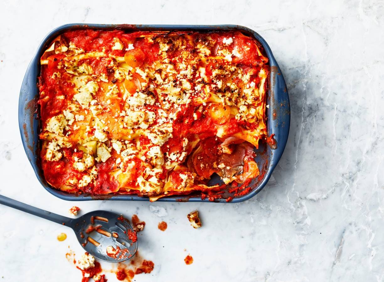 Lasagne met wintergroenten