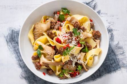Pittige pappardelle met oesterzwam