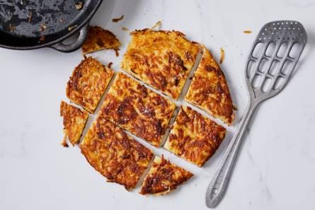 Homemade rösti met ui